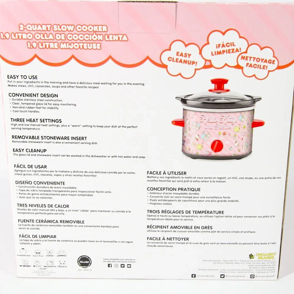 NWOT Hello Kitty 2-Quart Slow Cooker - Picture 3 of 5